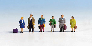 Passengers with luggage